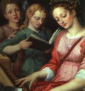 COXCIE, Michiel van Saint Cecilia oil on canvas